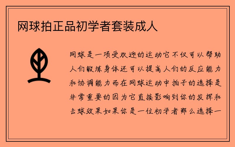 网球拍正品初学者套装成人